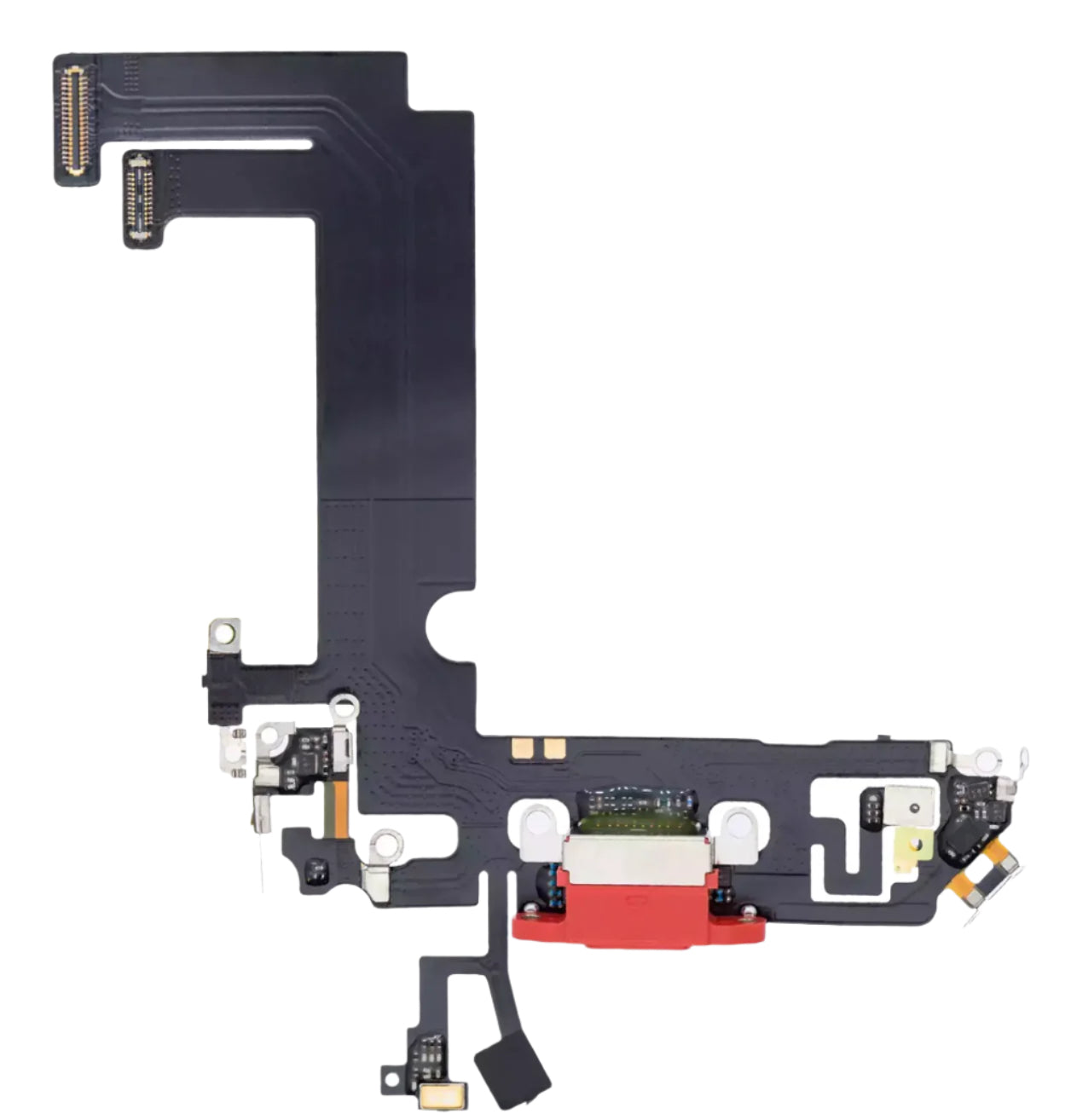 Charging Port Flex Cable Compatible with iPhone 12 Mini – Red USB Connector with Microphone | A2176 A2398 A2399 A2400