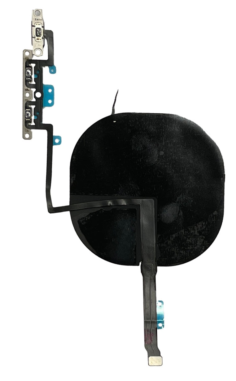 NFC with Power & Volume Flex Cable Compatible with iPhone 11 Pro Max – Wireless Coil + Side Button Connector | A2161 A2218 A2220