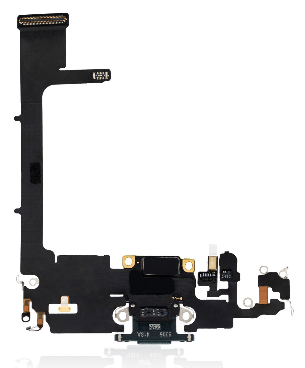Charging Port Flex Cable Sub Board Compatible with iPhone 11 Pro – Green USB Connector with Microphone | A2160 A2215 A2217