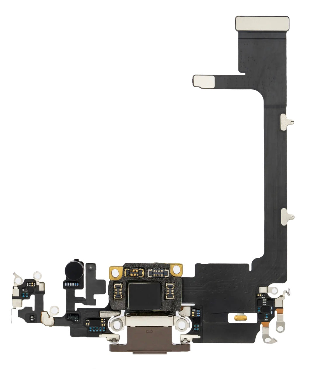 Charging Port Flex Cable Sub Board Compatible with iPhone 11 Pro – Gold USB Connector with Microphone | A2160 A2215 A2217