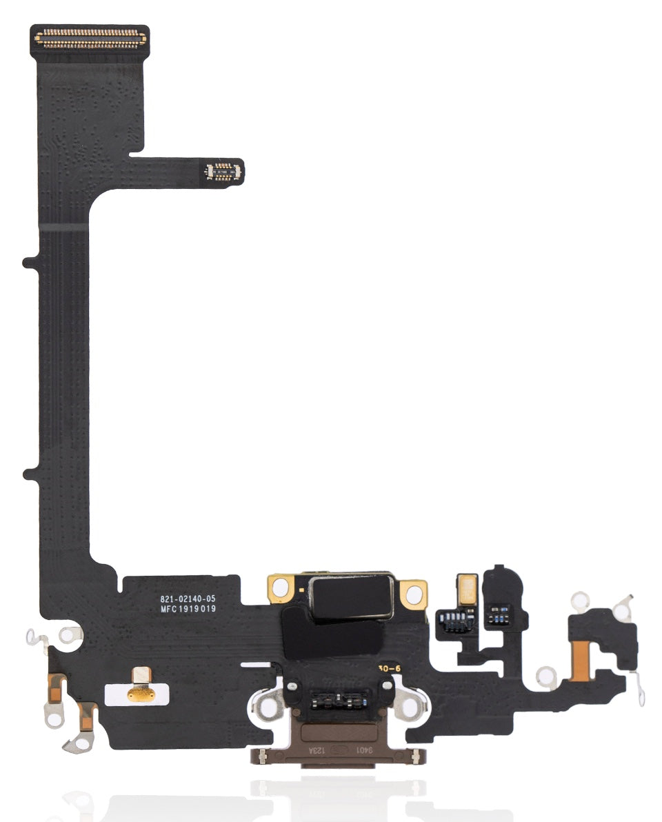 Charging Port Flex Cable Sub Board Compatible with iPhone 11 Pro – Gold USB Connector with Microphone | A2160 A2215 A2217