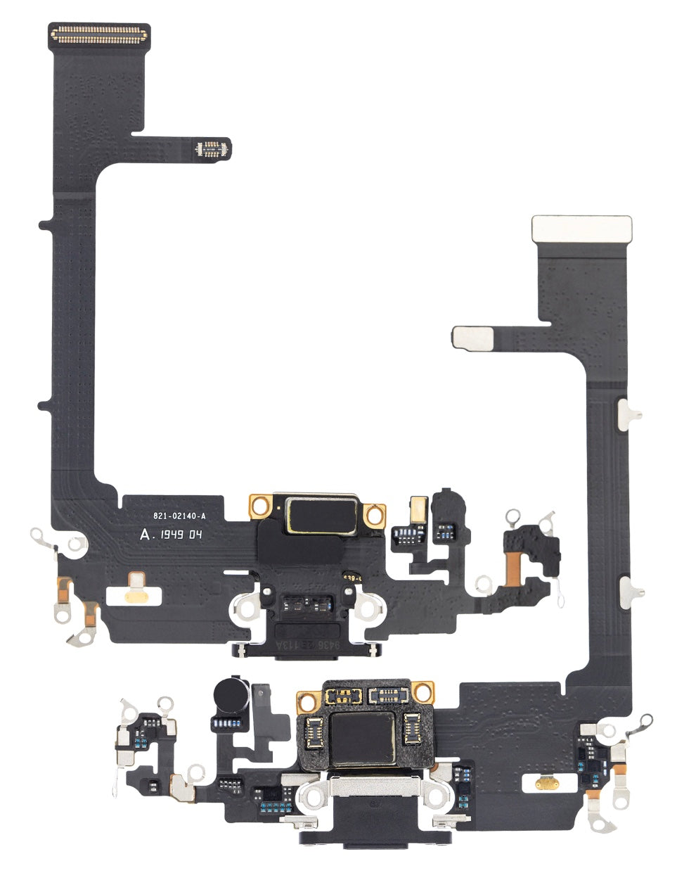Charging Port Flex Cable Sub Board Compatible with iPhone 11 Pro – Black USB Connector with Microphone | A2160 A2215 A2217