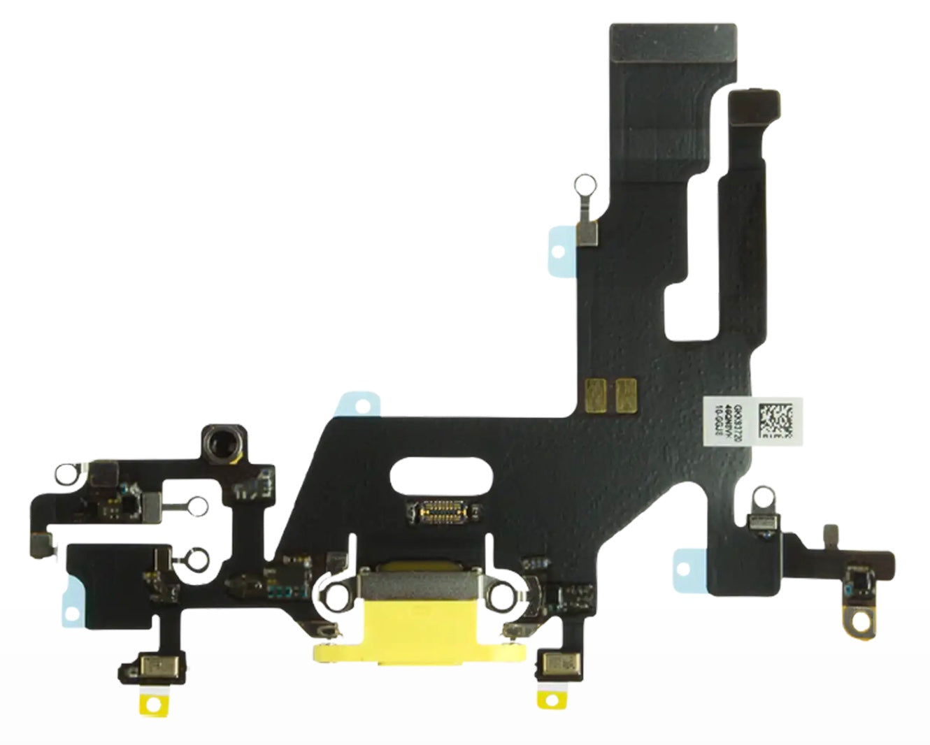 Charging Port Flex Cable Compatible with iPhone 11 – Yellow USB Connector with Microphone | A2111 A2221 A2223