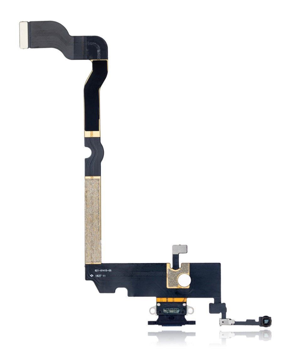 Charging Port Flex Cable Compatible with iPhone XS Max – Black USB Charging Dock with Microphone | A1921 A2101 A2102 A2104