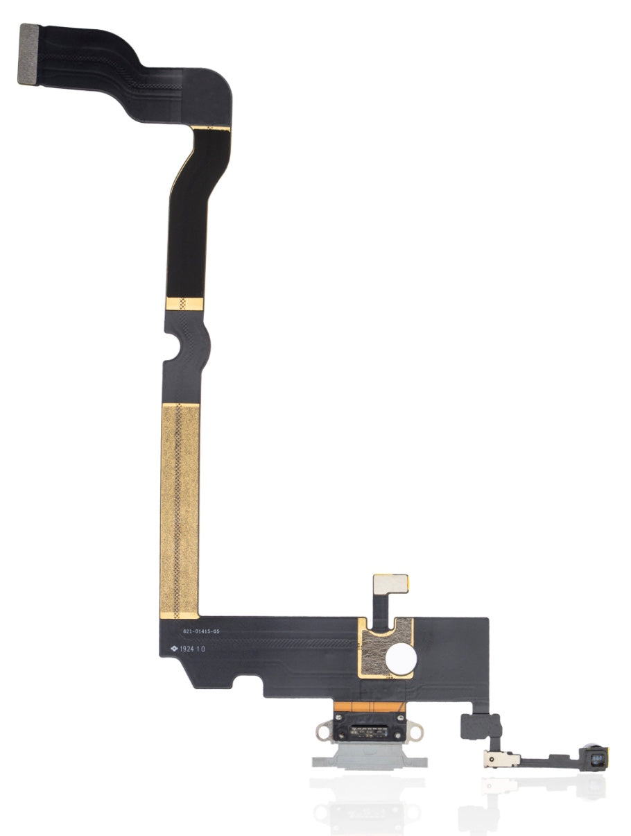 Charging Port Flex Cable Compatible with iPhone XS Max – Silver USB Charging Dock with Microphone | A1921 A2101 A2102 A2104