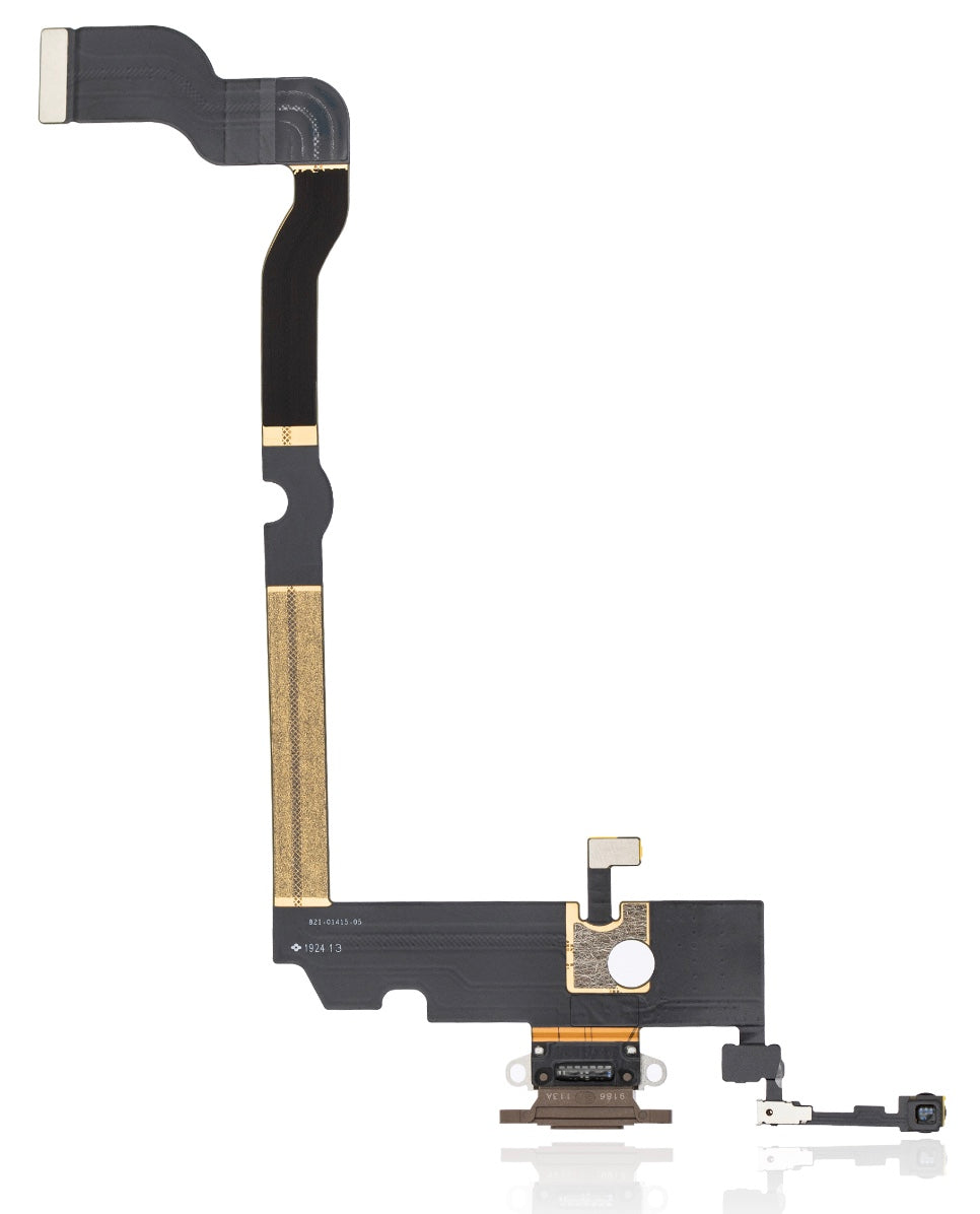 Charging Port Flex Cable Compatible with iPhone XS Max – Gold USB Charging Dock with Microphone | A1921 A2101 A2102 A2104