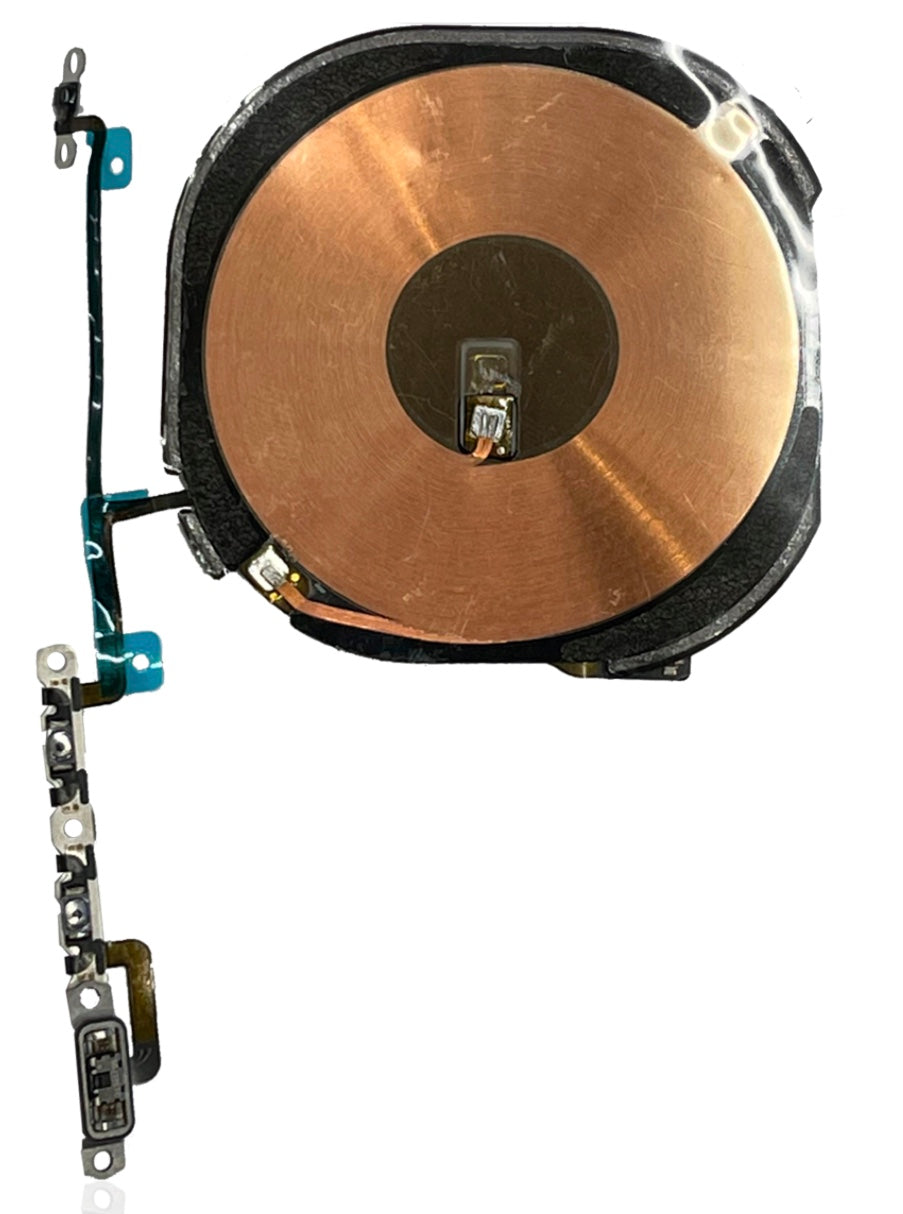 NFC Coil with Volume Flex Cable Compatible with iPhone XS Max – Wireless Communication + Side Key Flex | A1921 A2101 A2102 A2104