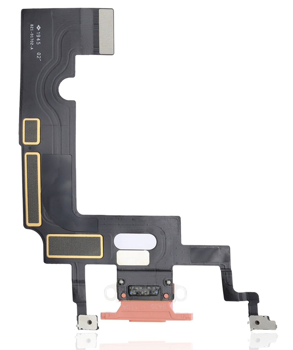 Charging Port Flex Cable Compatible with iPhone XR – Coral USB Charging Dock & Microphone Flex | A1984 A2105 A2106 A2108