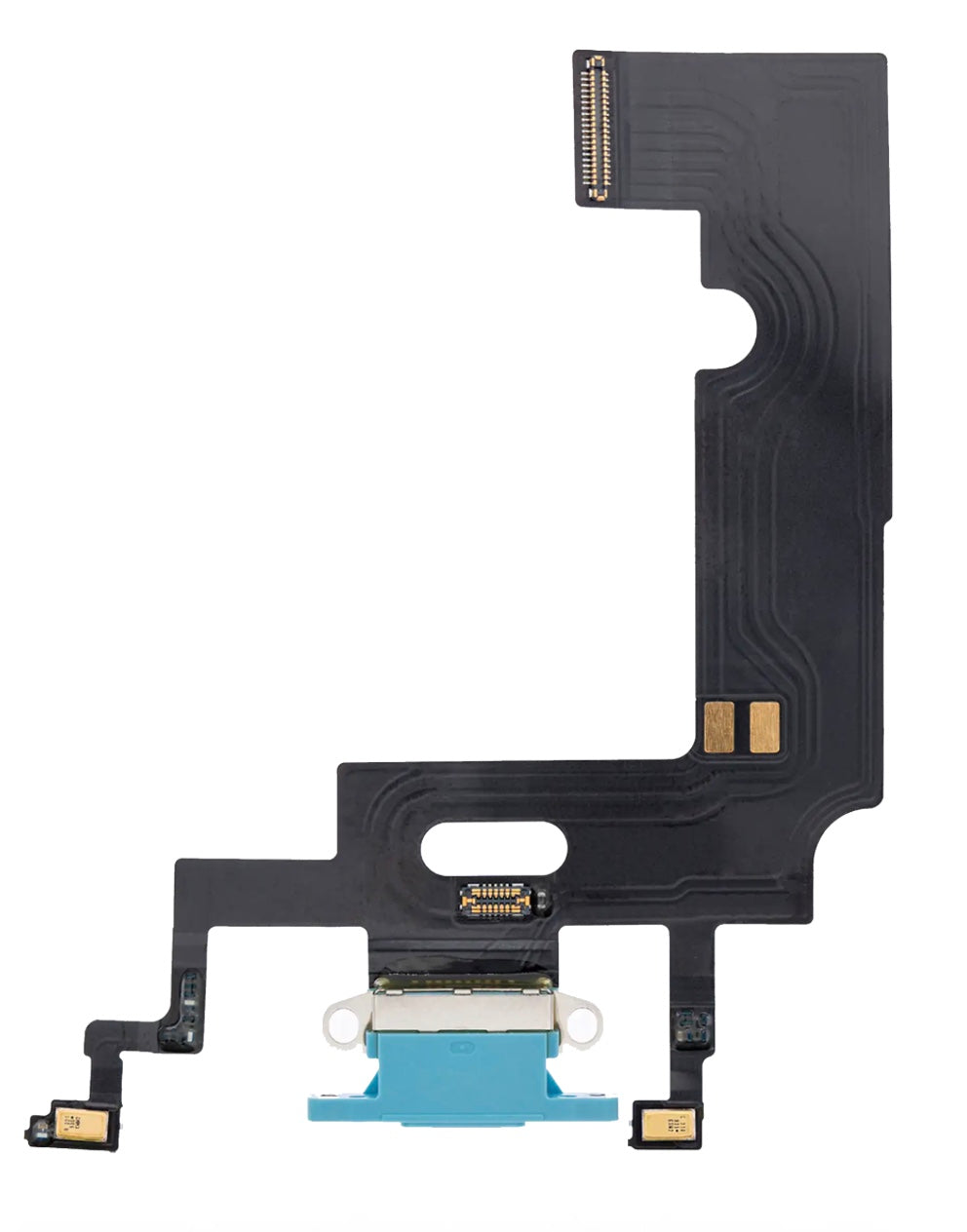 Charging Port Flex Cable Compatible with iPhone XR – Blue USB Charging Dock & Microphone Flex | A1984 A2105 A2106 A2108