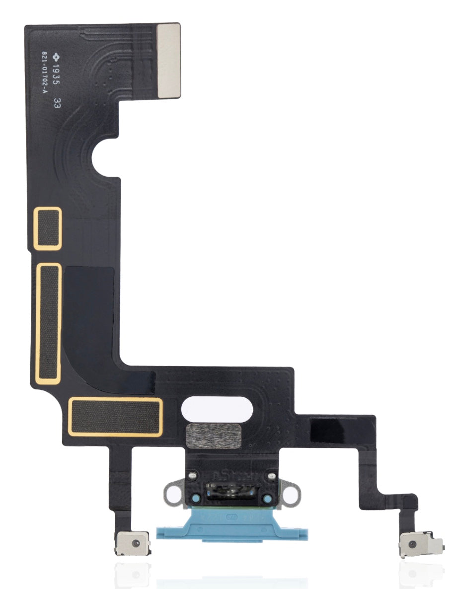 Charging Port Flex Cable Compatible with iPhone XR – Blue USB Charging Dock & Microphone Flex | A1984 A2105 A2106 A2108
