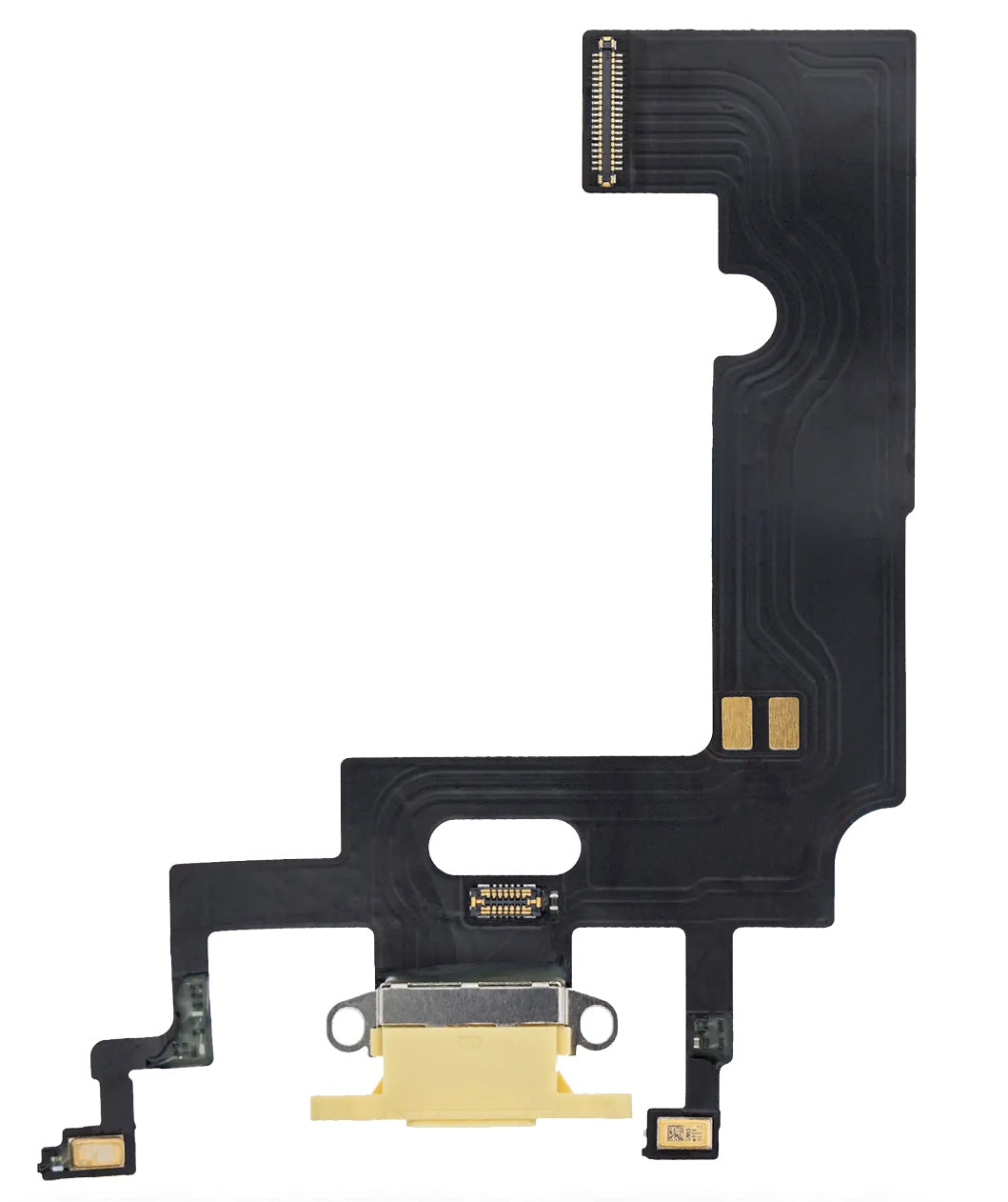 Charging Port Flex Cable Compatible with iPhone XR – Yellow USB Charging Dock & Microphone Flex | A1984 A2105 A2106 A2108