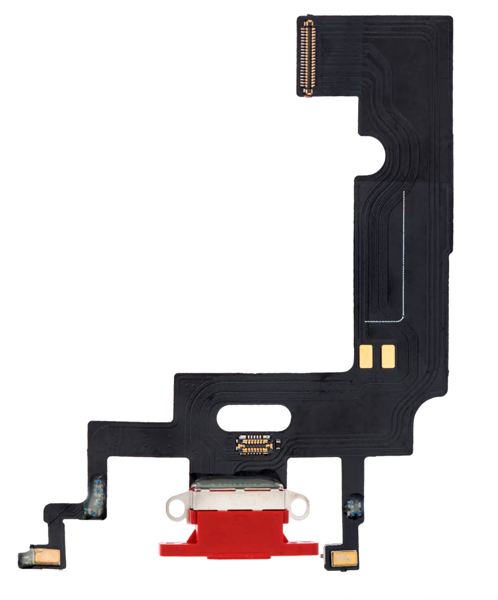 Charging Port Flex Cable Compatible with iPhone XR – Red USB Charging Dock & Microphone Flex | A1984 A2105 A2106 A2108