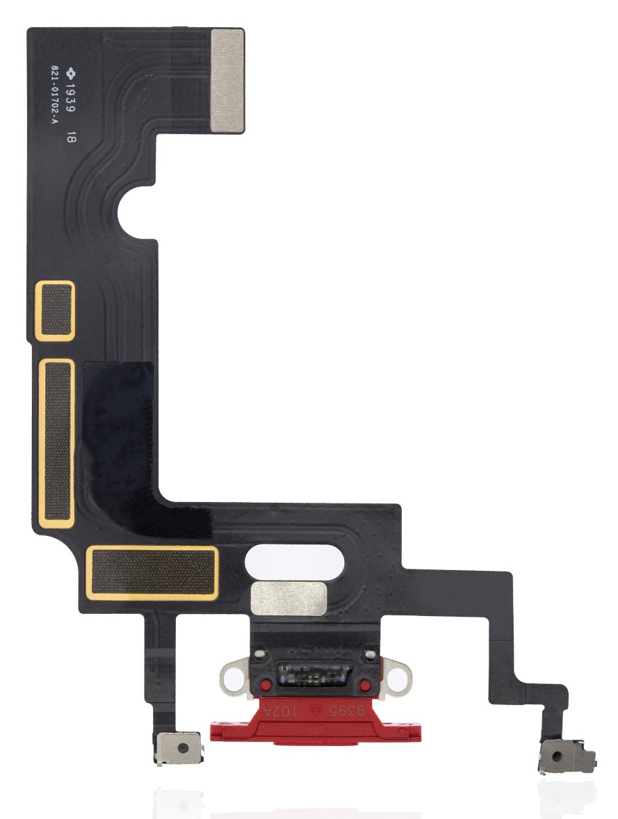 Charging Port Flex Cable Compatible with iPhone XR – Red USB Charging Dock & Microphone Flex | A1984 A2105 A2106 A2108