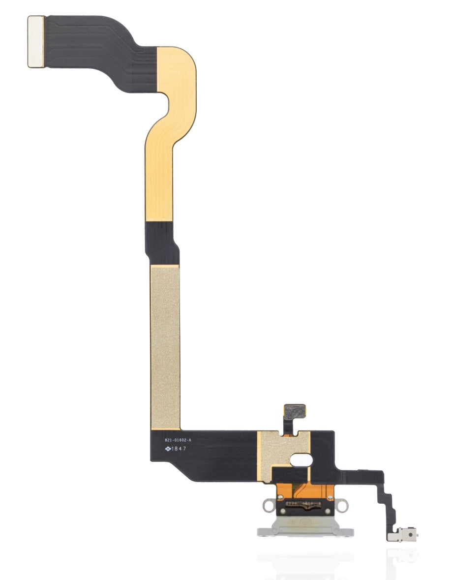 Charging Port Flex Cable Compatible with iPhone X – Silver USB Dock & Microphone | A1865 A1901 A1902