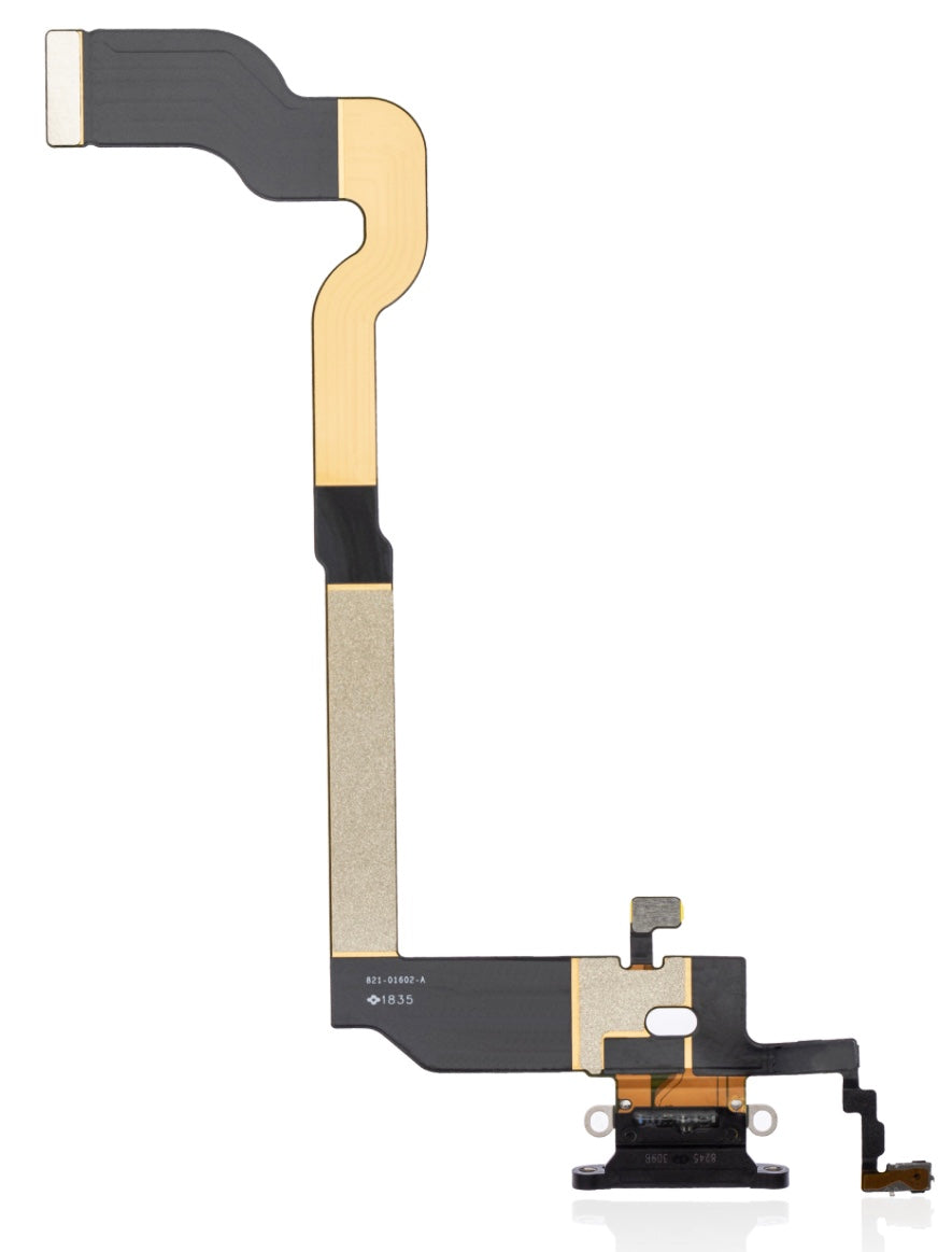 Charging Port Flex Cable Compatible with iPhone X – Black USB Dock & Microphone | A1865 A1901 A1902