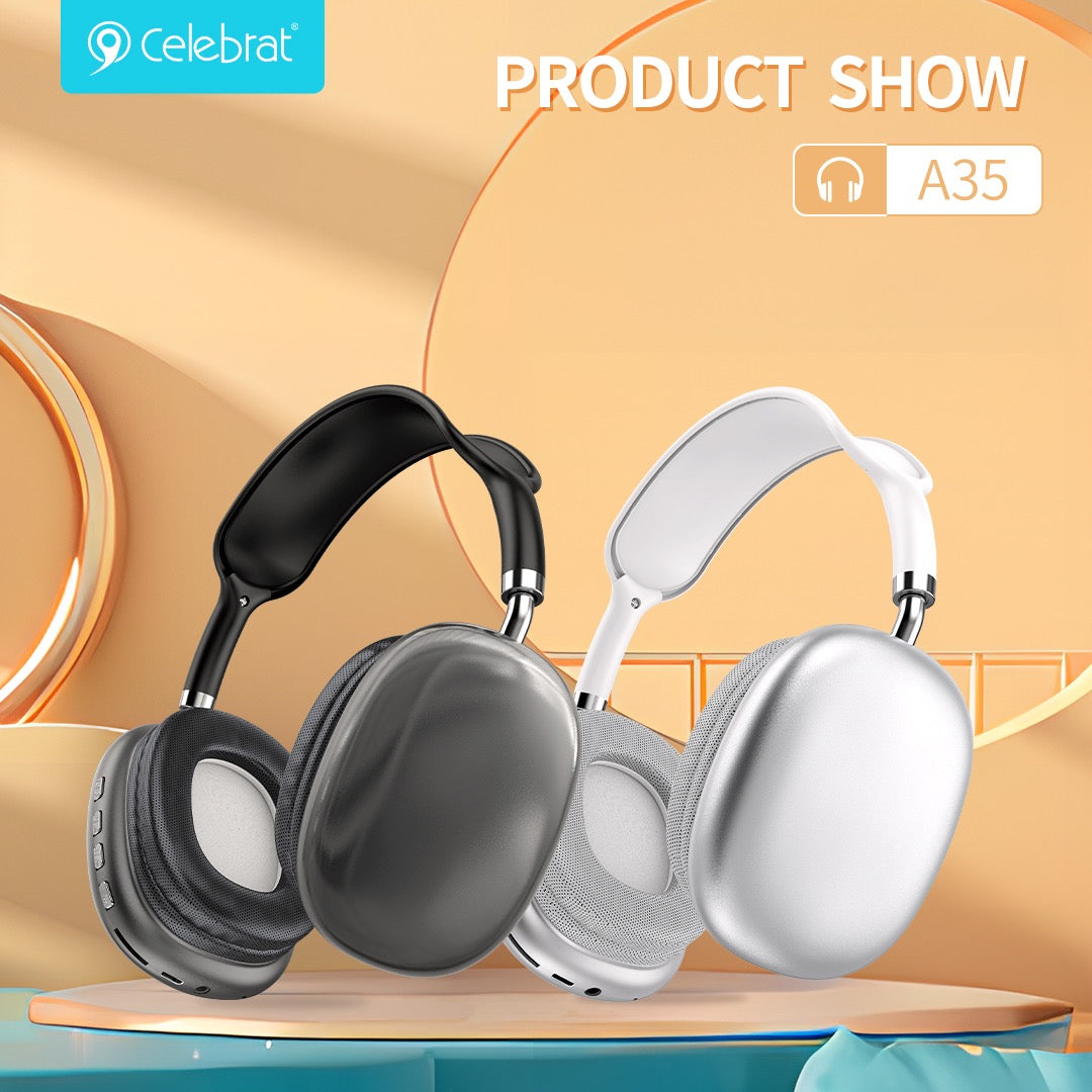 Wireless HiFi Headphones with 40mm Drivers | 360° Sound | Bluetooth 5.3 | 10H Playback