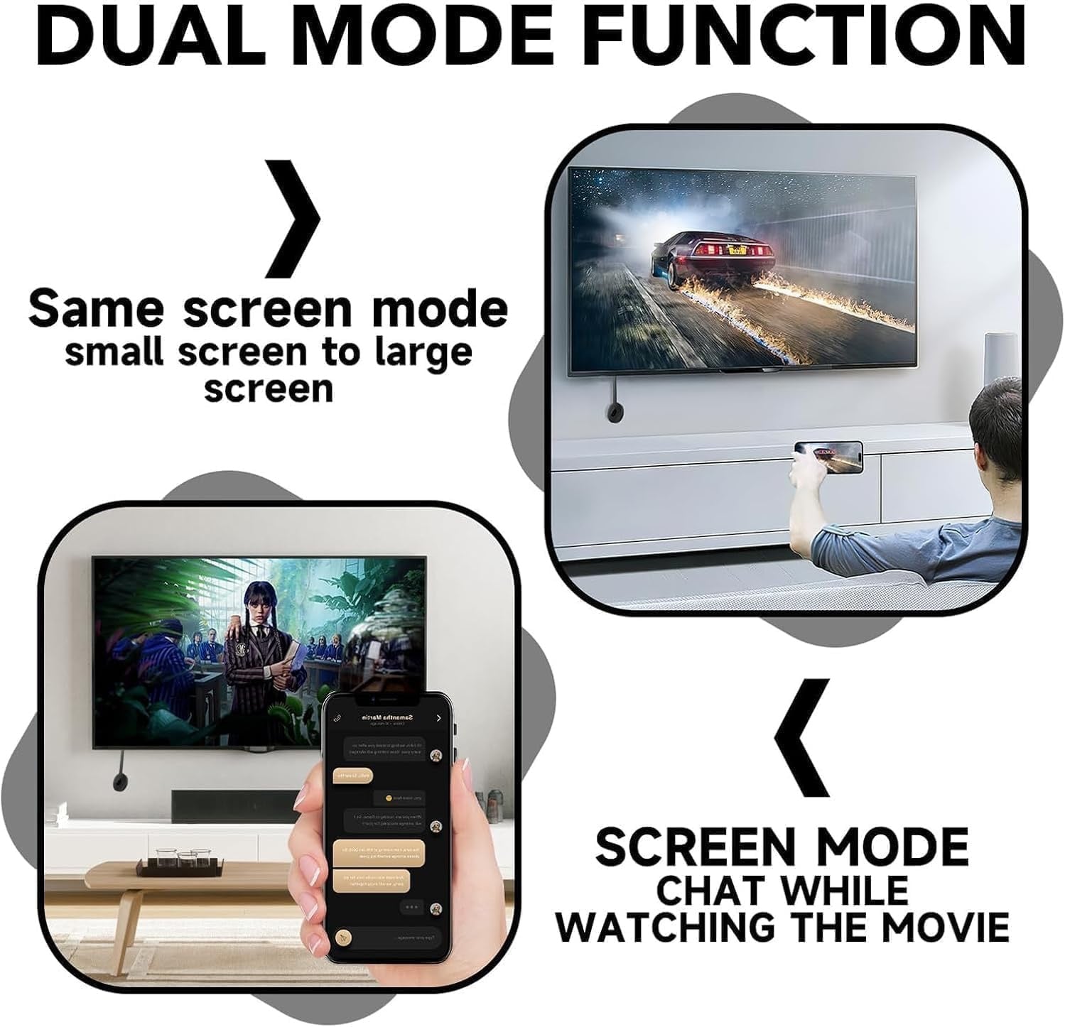 Chromecast TV Streaming Device – Full HD 1080p, Wi-Fi, Android & iOS Compatible