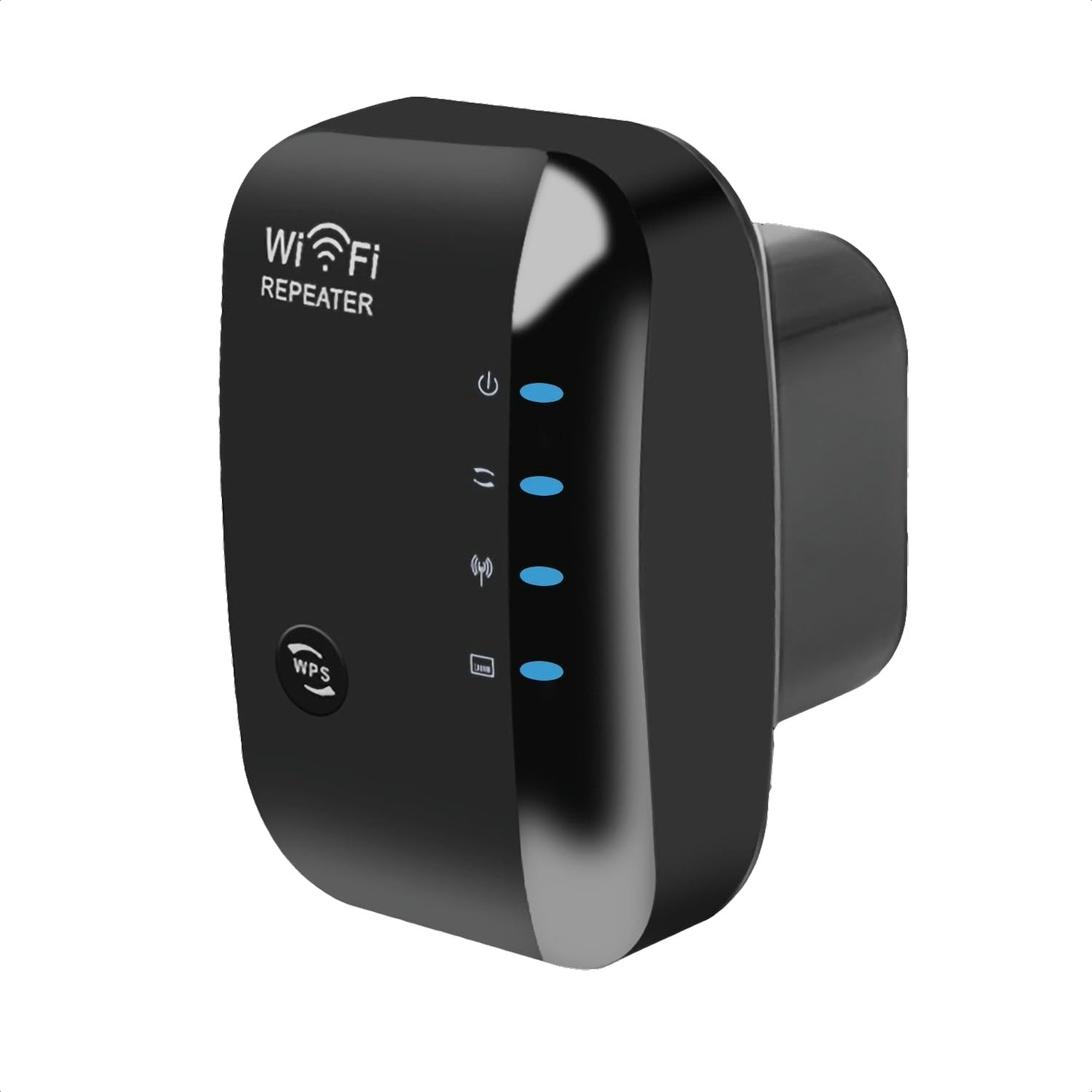 Wireless-N WiFi Repeater – 2.4GHz Range Extender, WPA2 Secure, Plug & Play