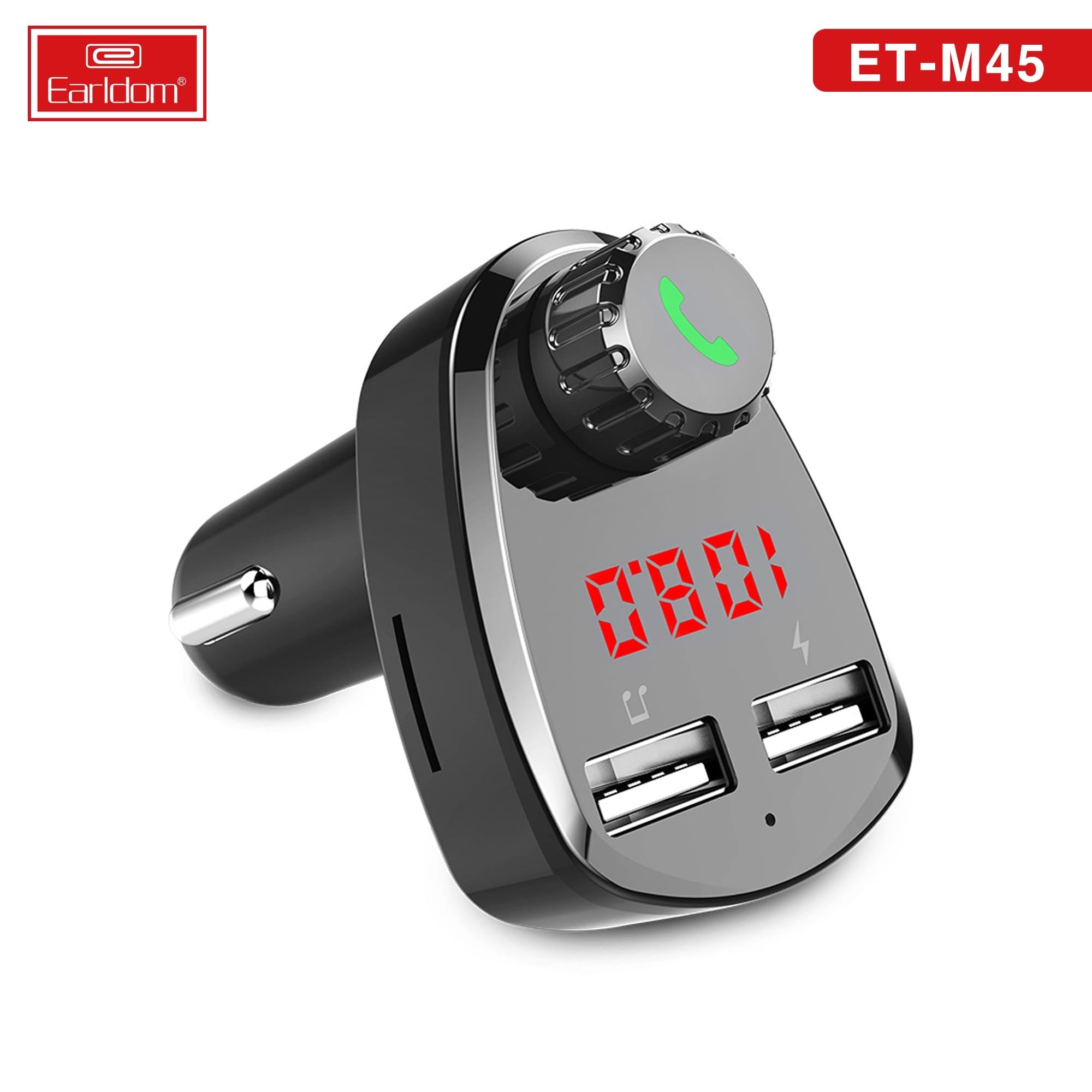 Wireless FM Car Kit with MP3 Player & Dual USB Charger – Hands-Free Bluetooth