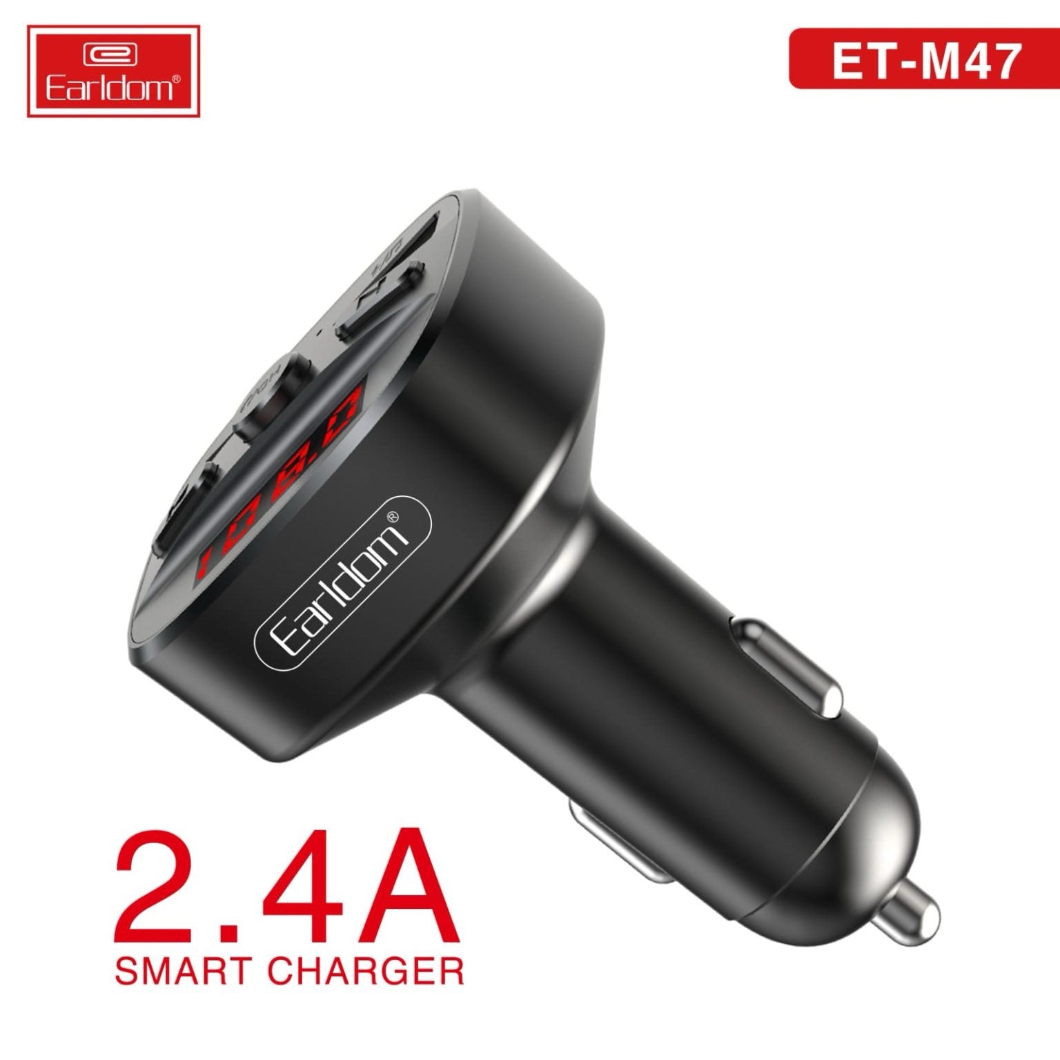 Car MP3 Player with FM Transmitter & Dual USB Charger – Bluetooth Hands-Free