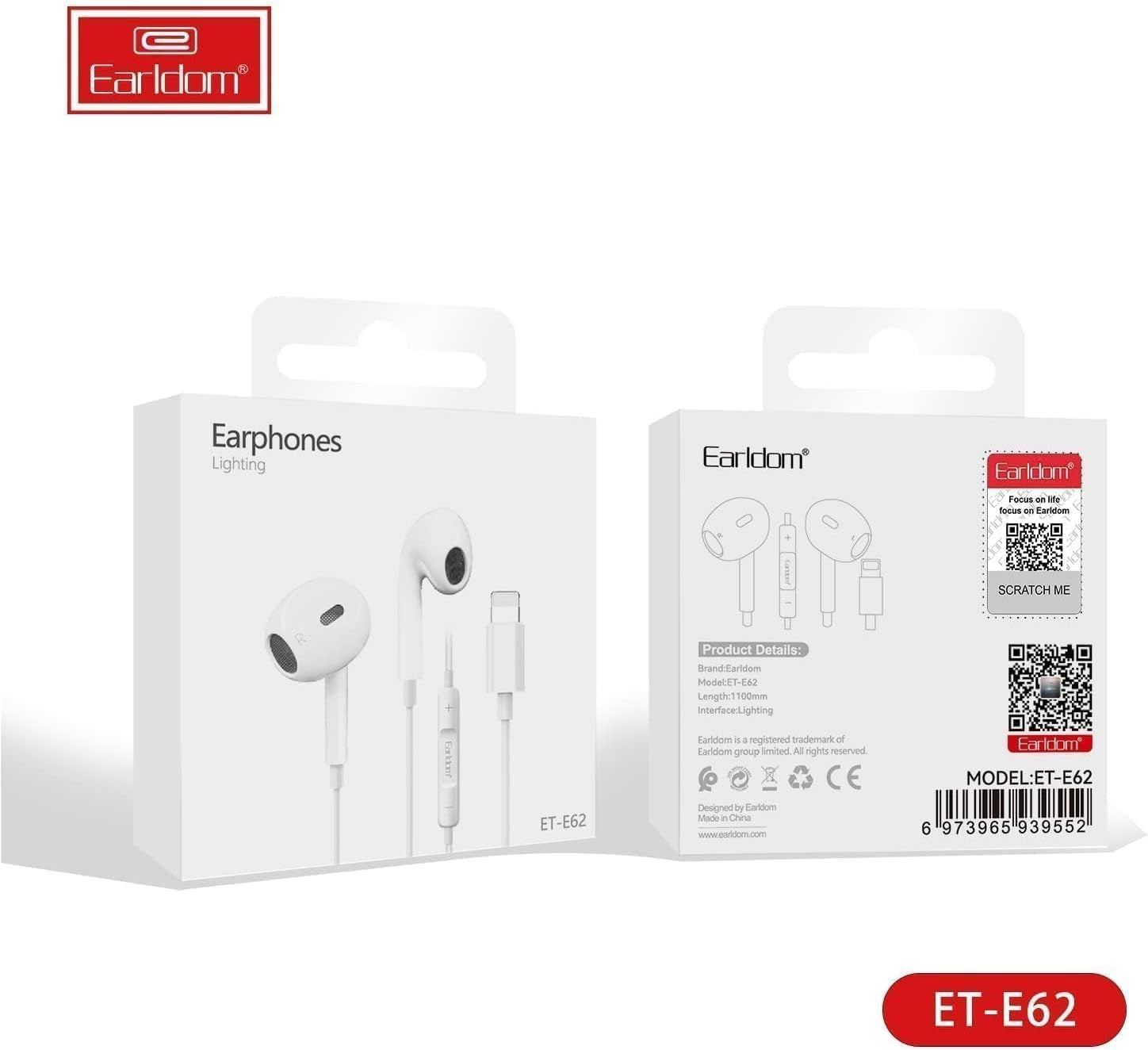 8-Pin In-Ear Earphones – Lightning Connector Wired Headphones with Mic & Remote