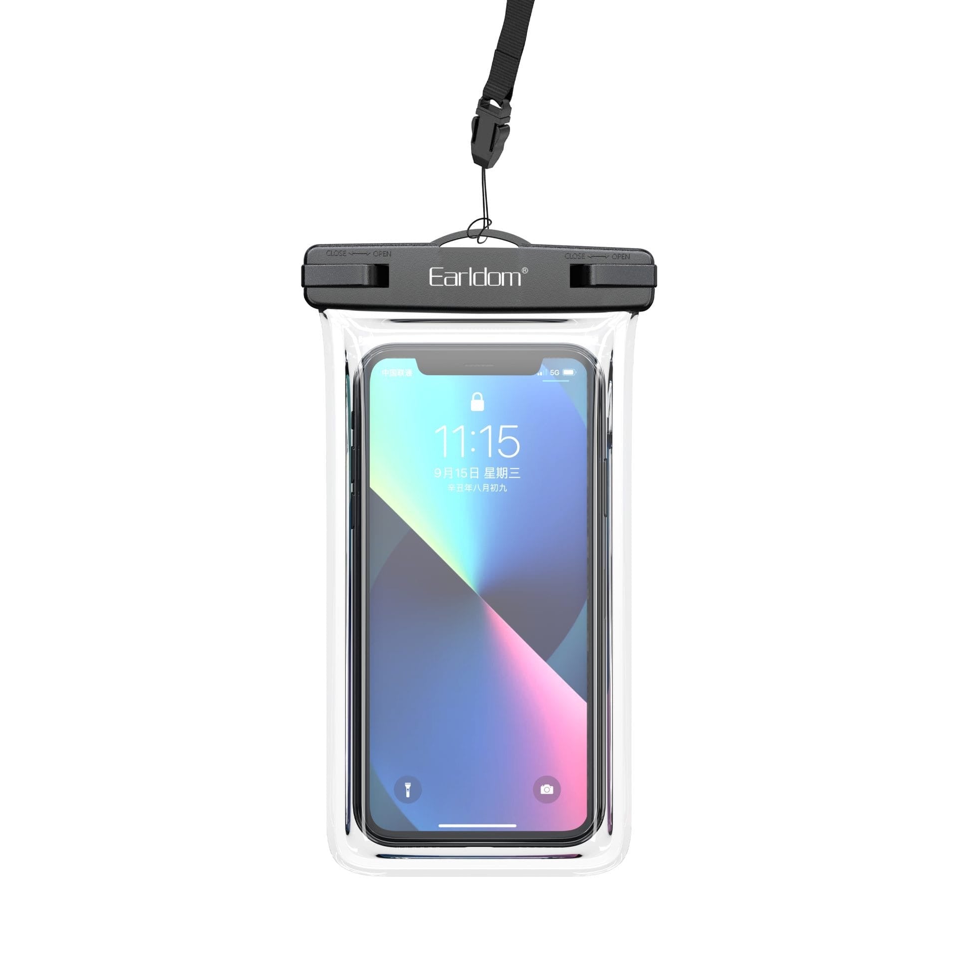 IPX8 Waterproof Phone Case with Touchscreen Access & Lanyard – Fits Up to 6.5”