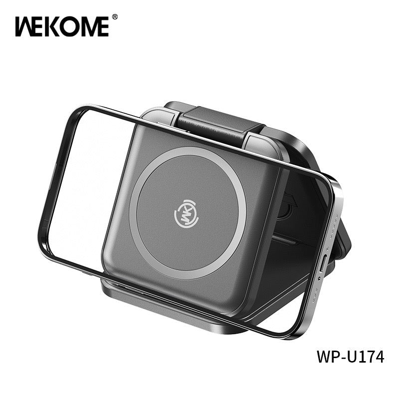 3-in-1 Foldable Wireless Charger – 15W Fast Charging | Phone + Watch + Earbuds | Portable Travel Design