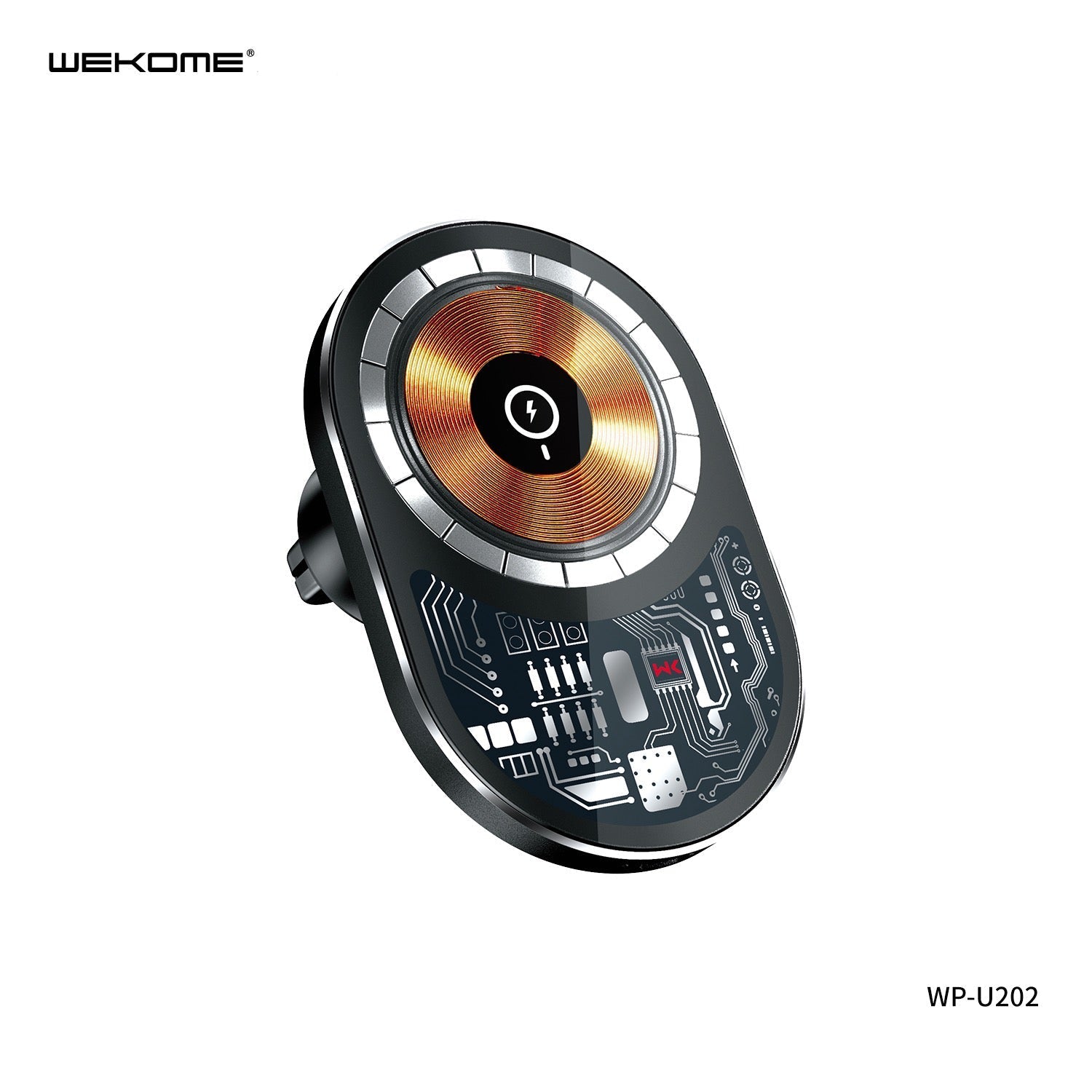 Wekome WP-U202 Car Holder – 15W Magnetic Wireless Charging Mount
