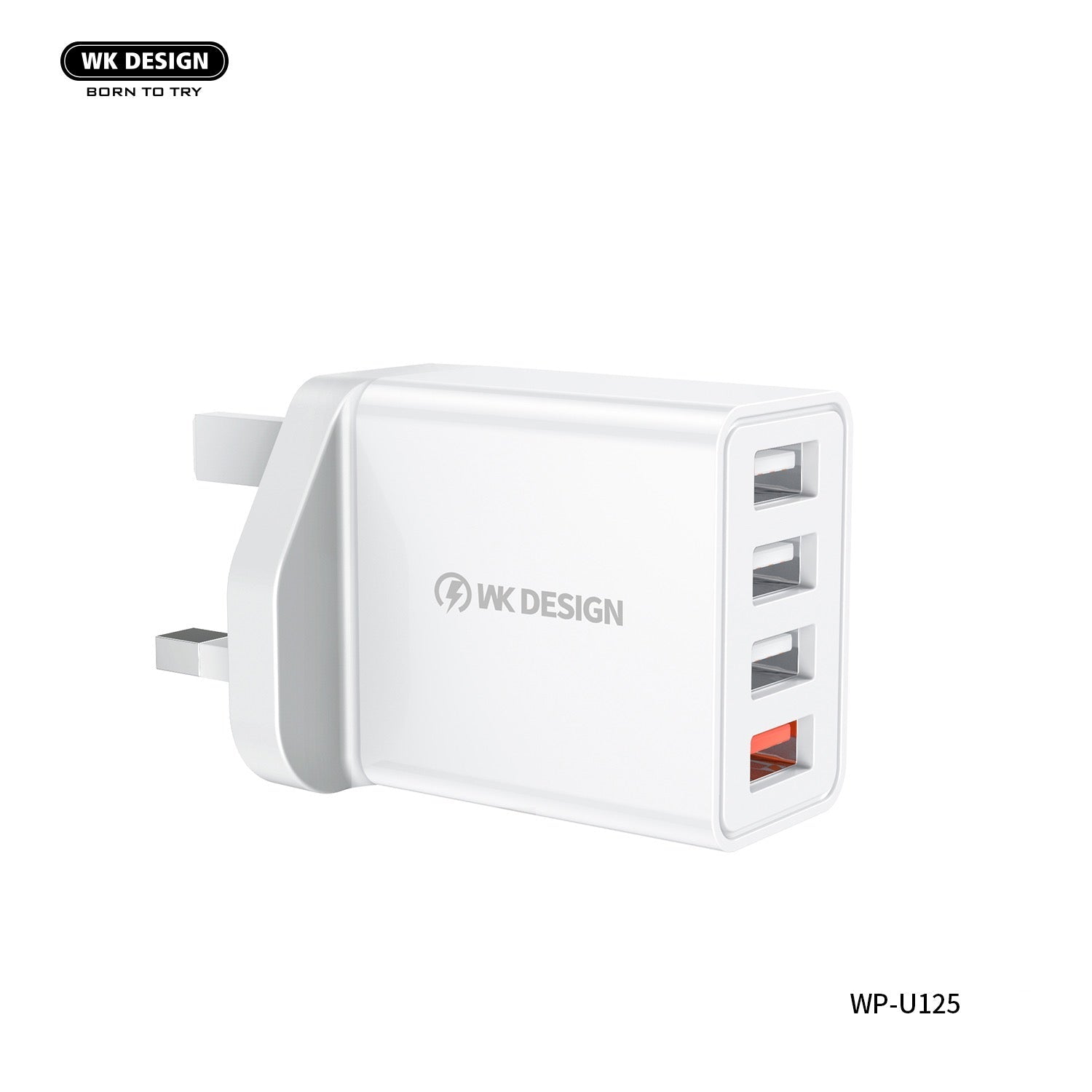 QC3.0 18W 4-Port USB Fast Charger – Multi-Device Wall Adapter with Smart Charging