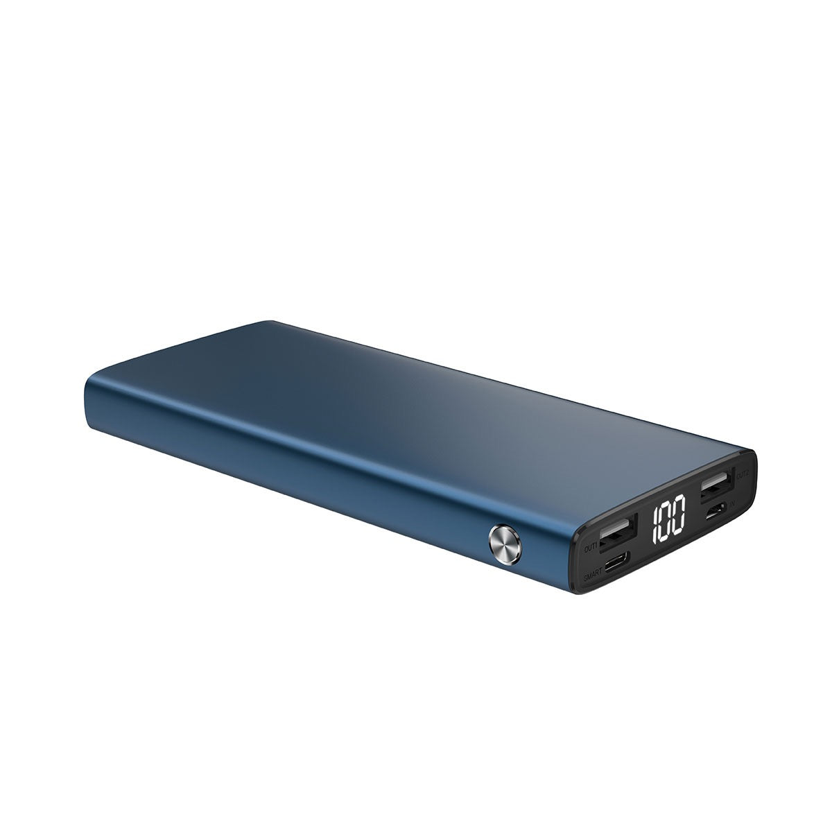 10,000mAh Super Quick Charge Power Bank – LCD Display, Type-C & Micro Input, Aluminum Shell