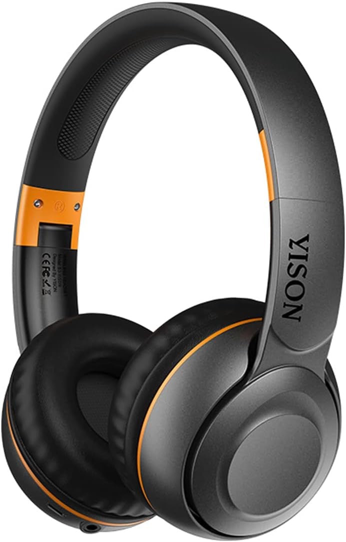 Foldable Bluetooth 5.0 Headphones with SuperBass & 20H Battery – 40mm Drivers