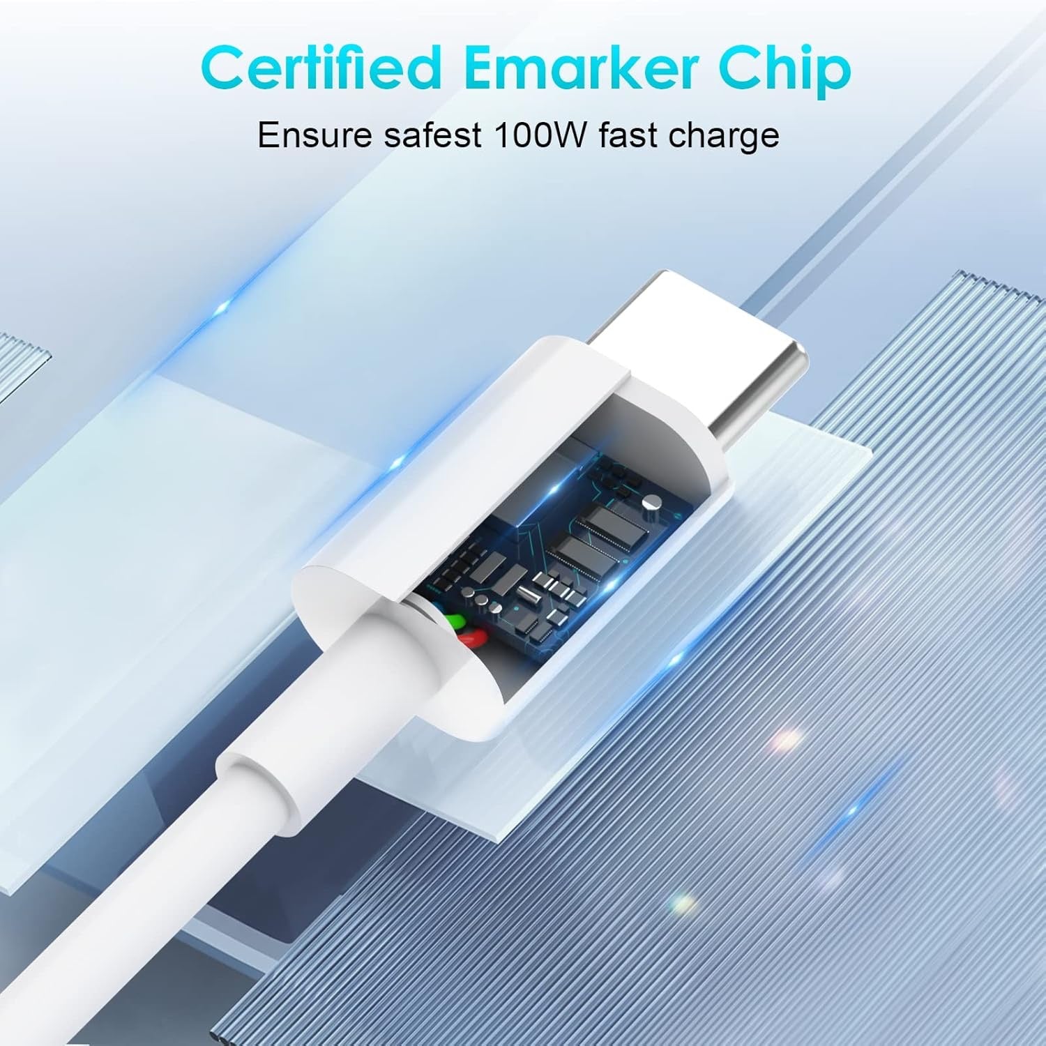 2M USB-C to USB-C Cable – 100W PD Fast Charging & Data Transfer