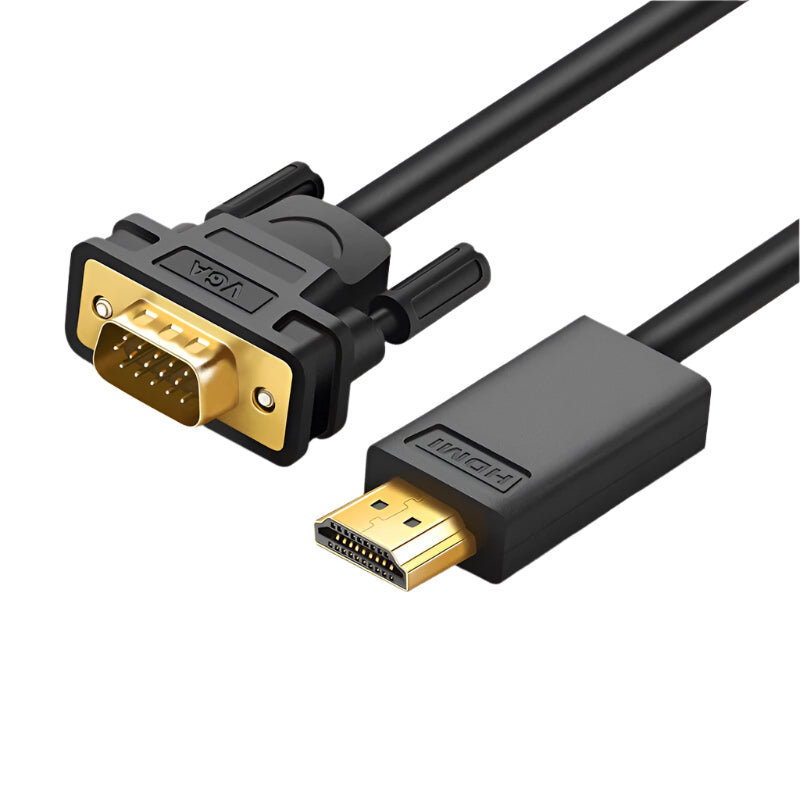VGA to HDMI Cable – 1080p Video Converter with Audio Support