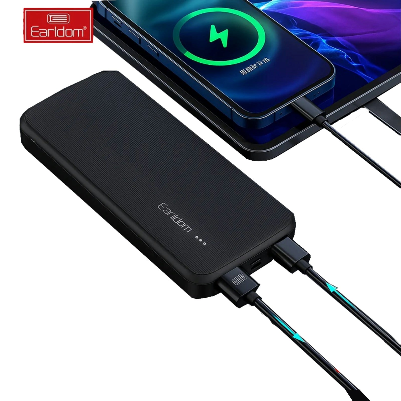 10000mAh Power Bank – Fast Charging Portable Charger with Dual Output & LED Display, High-Capacity Battery Pack for iPhone, Android & More