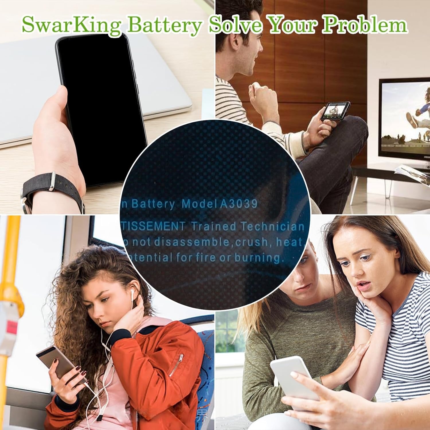 XKIN Battery for iPhone 15 Plus – 4373mAh 3.87V Li-ion Polymer Replacement | 0 Cycle, OEM-Compatible