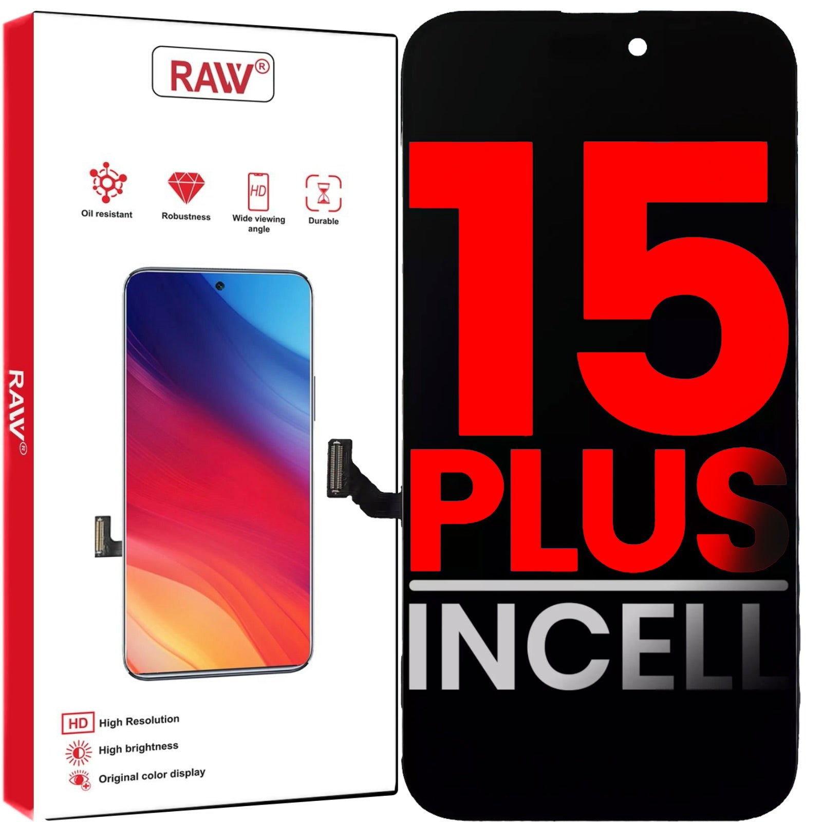 iPhone 15 Plus Replacement LCD Screen Assembly with Touch Digitizer