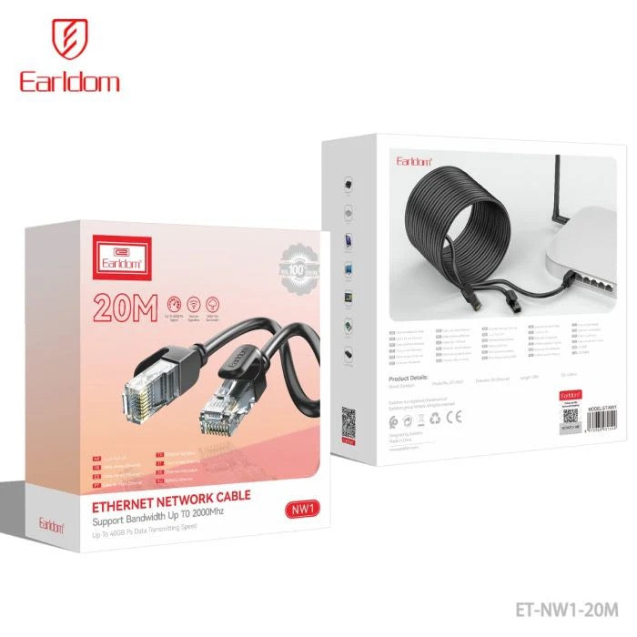 High-Speed Ethernet Cable – 40Gbps Internet LAN Cable for Home, Office & Gaming Networks