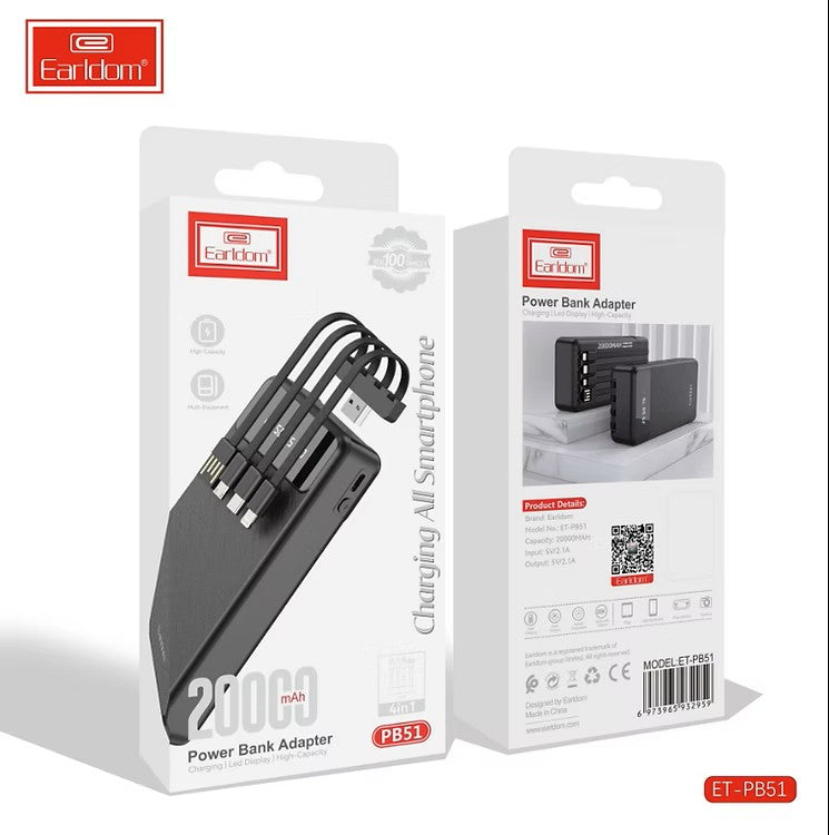 Ultra High-Capacity 20000mAh Power Bank – Fast Charging, Portable External Battery Pack for Smartphones, Tablets & USB Devices