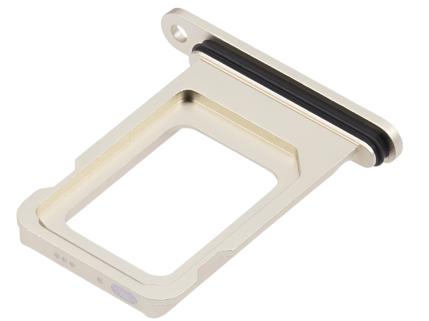 iPhone 15 Plus Yellow SIM Card Tray – OEM-Compatible Nano SIM Holder | Models A2846 A3102 A3105 | Single & Dual SIM Slot Replacement