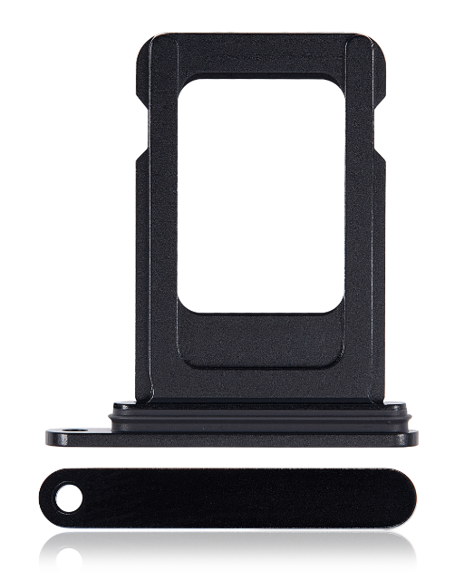 iPhone 15 Plus Black SIM Card Tray – OEM-Compatible Nano SIM Holder | Models A2846 A3102 A3105 | Single & Dual SIM Slot Replacement
