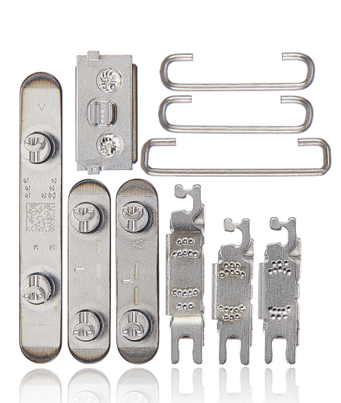 Purple Side Button Set Compatible with iPhone 14 Pro & 14 Pro Max – Power, Volume & Mute Key Replacements | A2650 A2889 A2892 A2893 A2894