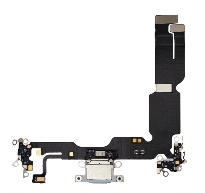 iPhone 15 Plus Charging Port Flex Cable – Blue USB-C Connector | OEM-Compatible Charging Dock Assembly for Models A2846 A3102 A3105