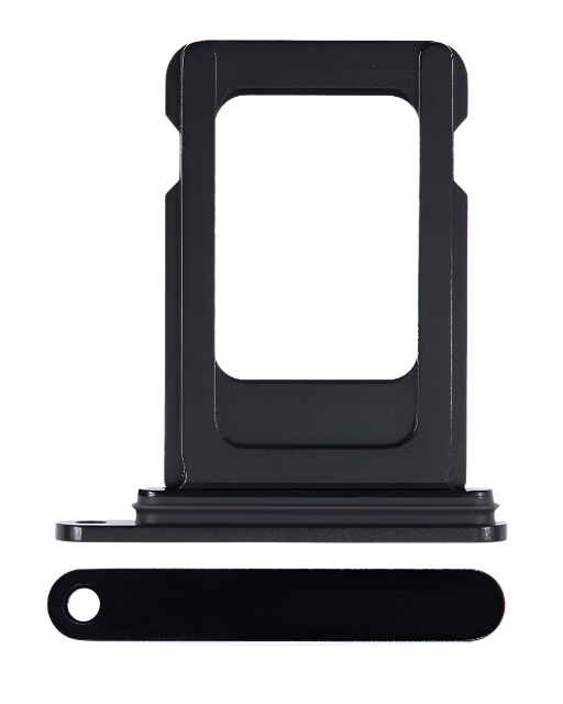 iPhone 15 SIM Card Tray – Black OEM-Compatible Nano SIM Slot Holder | Models A2848 A3090 A3093