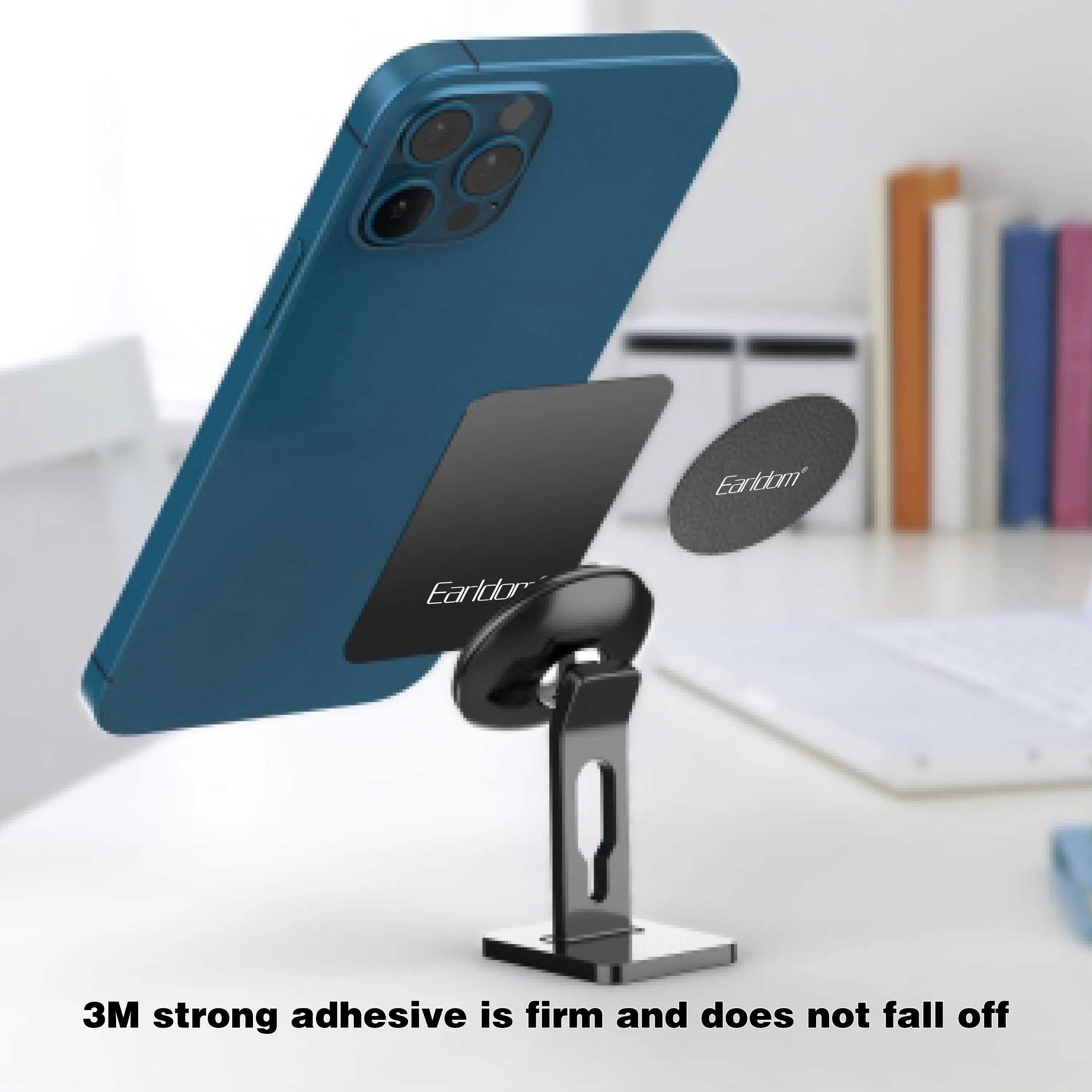 Universal Magnetic Metal Plate – Replacement Mount Plate for Car Phone Holders & Magnetic Stands, Secure Adhesive for iPhone & Android