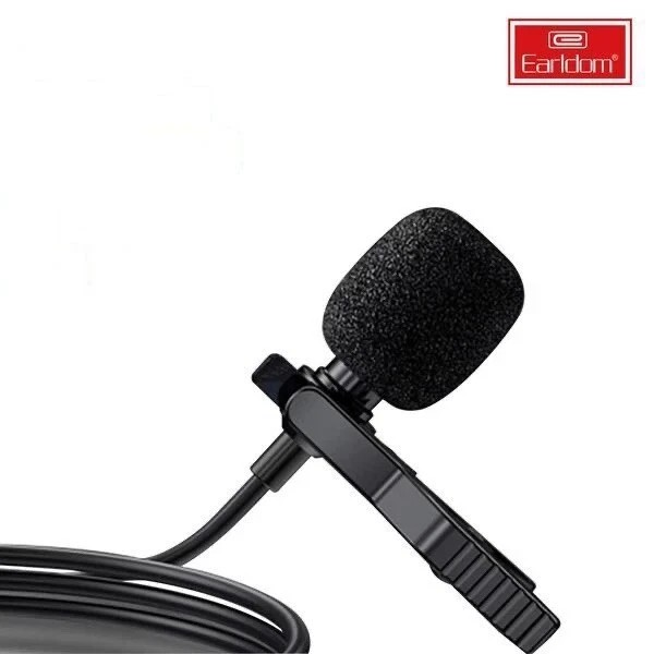 3.5mm Clip-On Lavalier Microphone – Mini Portable Lapel Mic for Smartphones, Cameras, Laptops & Audio Recording